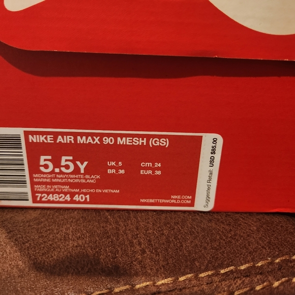 Nike Air max 90 mesh 5.5 youth - Picture 2 of 4